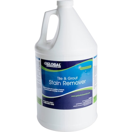 Global Industrial Tile & Grout Stain Remover, 1 Gallon Bottles, 4PK 670274